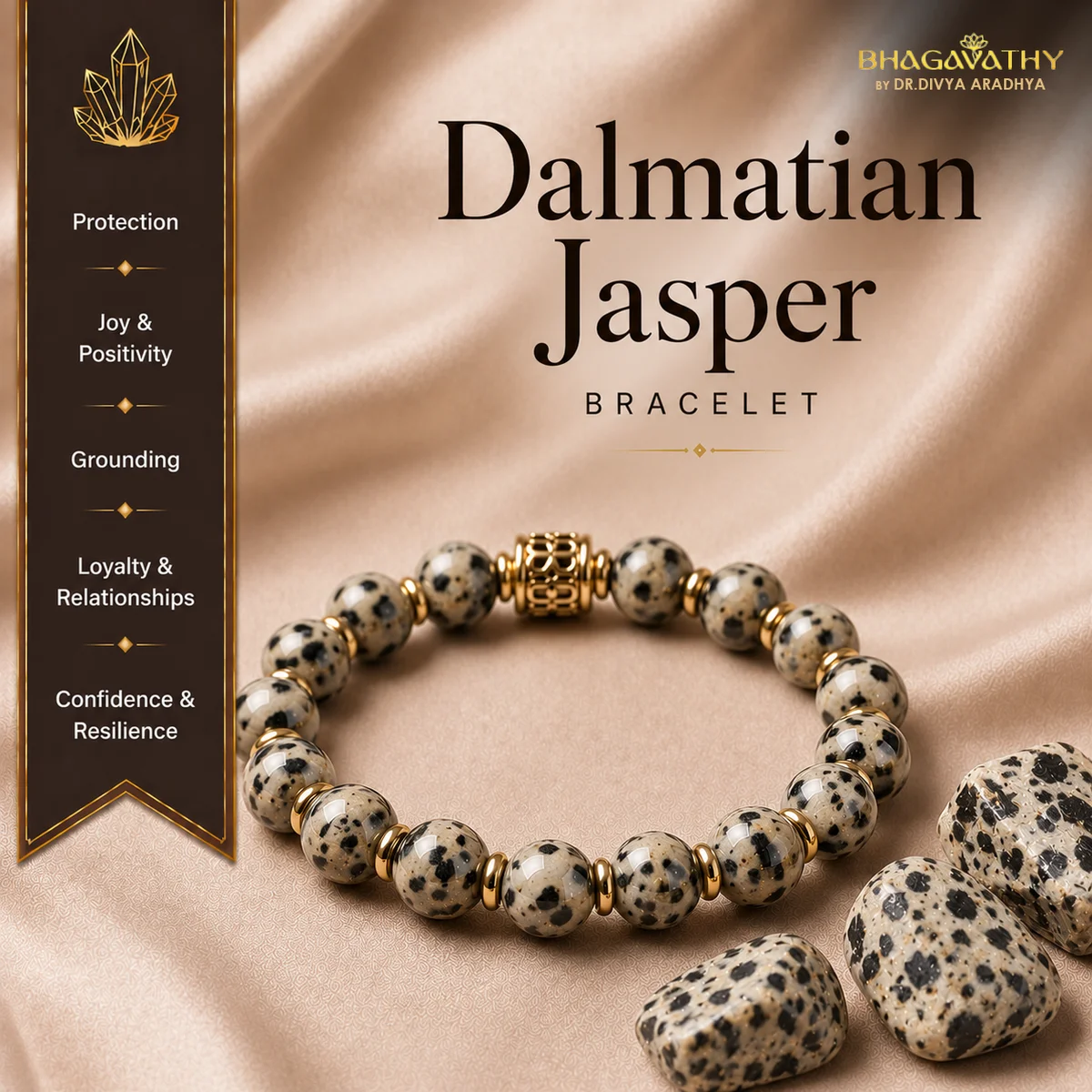 Dalmatian Jasper Bracelet