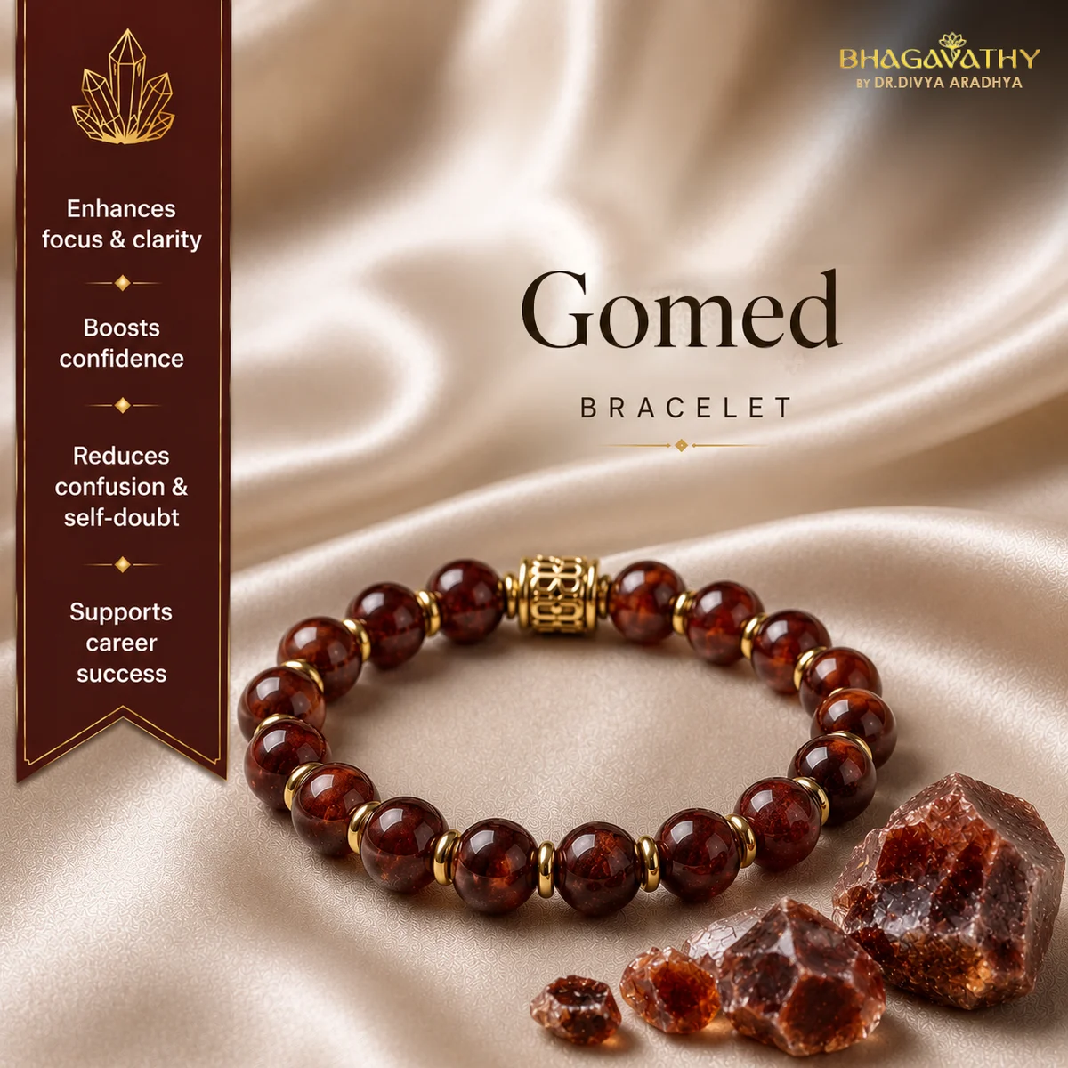 Gomed Bracelet (Hessonite Garnet)